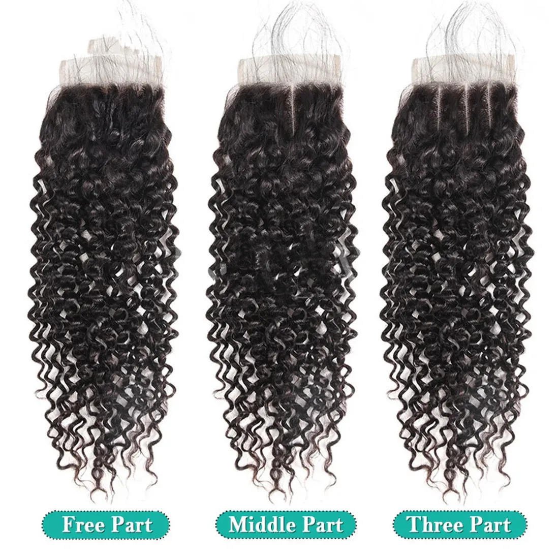 Perruque en cheveux humains noir 22" tissage – Noir naturel · Libreville (4/8)